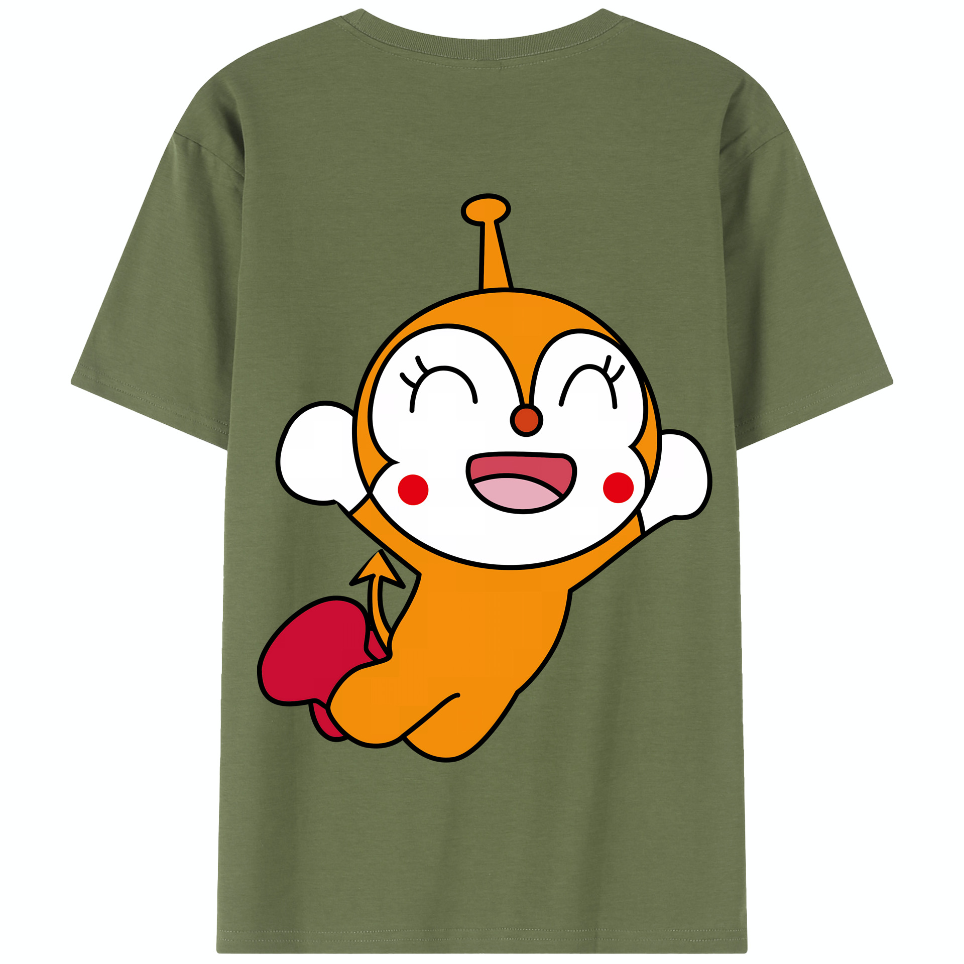 （画像用） アンパンマン Anpanman 綿100％半袖Tシャツ（背面プリント）
